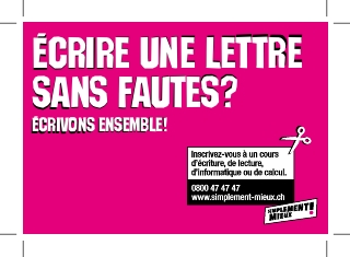 Publicité 98x68 Écrire