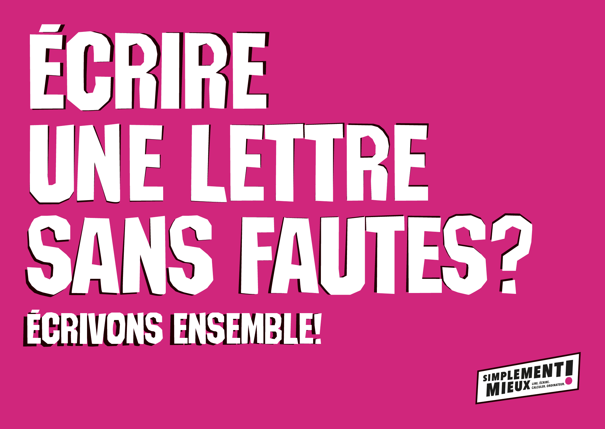 Carte postale – Écrire